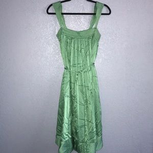 Teal drop waist frock